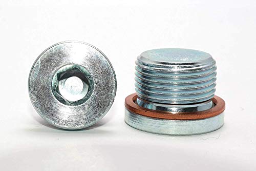 Verschlussschrauben mit Zollgewinde und Kupferdichtung DIN 908 Stahl galv. verzinkt Blindstopfen in Verzinktem Stahl 2 Stück G1/4 Verschlussschrauben mit Zollgewinde und Kupferdichtung DIN 908 Stahl galv. verzinkt Blindstopfen in Verzinktem Stahl 2 Stück G1/4 von DIZA