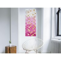 Rosa & Gold Holz Wandskulptur Acoustic Diffuser Art von DInteriorsShop
