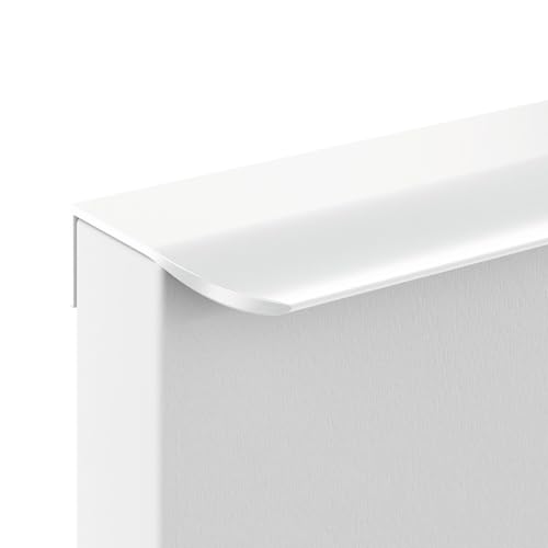 DJCYGG 1 Stück Küchengriffe Möbelgrife Schrankknöpfe Schubladengriffe Versteckter Türgriff Aluminiumlegierung Griffe für Kleiderschrank,Kommode,mit Schraubenset (Länge 1200mm,Weiß) von DJCYGG