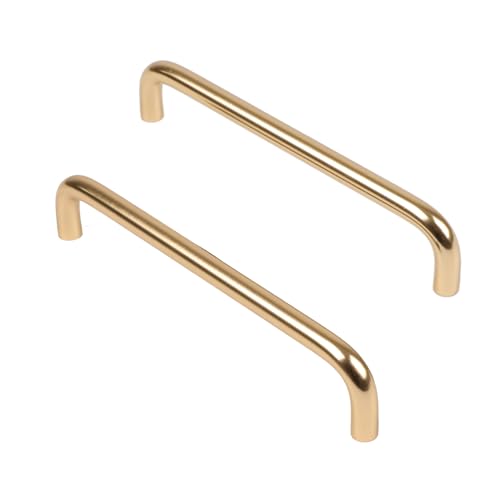 DJCYGG 2 Stück Küchengriffe Möbelgriff Aluminiumlegierung Türgriffe Schrankgriffe Schubladengriffe Stangengriff Kleiderschrank Zieht Griffe,mit Schrauben (Länge 426mm,Gold) von DJCYGG