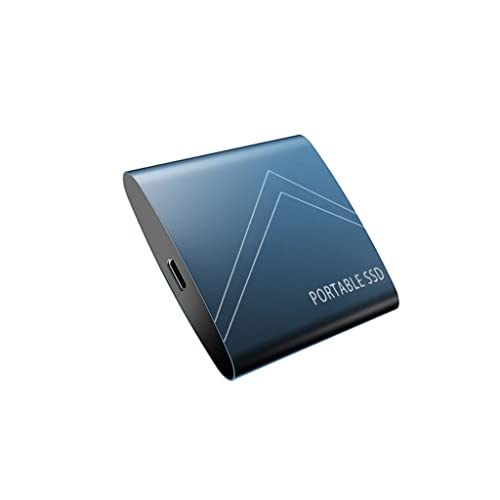 Typc-C Tragbare SSD Festplatte Muster 4TB 2TB Externe SSD 1TB 500GB Mobile SSD Festplatte USB 3.1 Externe SSD (Color : Blue, Size : 500GB) von DJFHDIHRFHBVCASIJ