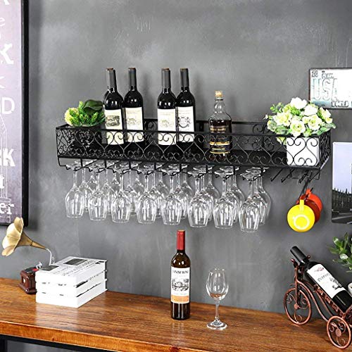 Weinständer Europäische hängende Weinständer Weinständer Kreativ Kopf Weinglas Ständer Restaurant Bar Schmiedeeisen Hängende Weingläserständer von DJFHDIHRFHBVCASIJ