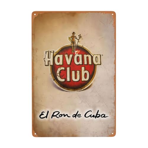 Vintage Club Blechschilder 20 x 30 cm Metallschild Retro Poster Warnschilder Blechschild Wanddekoration Geschenkschild Malerei Bar Café Restaurant Garten Park von DJFOG