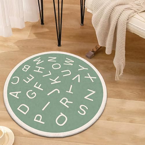 DJHWWD Bettvorleger Kuschel Blau Und Weiß Modern Fußmatten Haustür für Eingangsbereich,Wohnzimmer,Küchen 60X60cm von DJHWWD