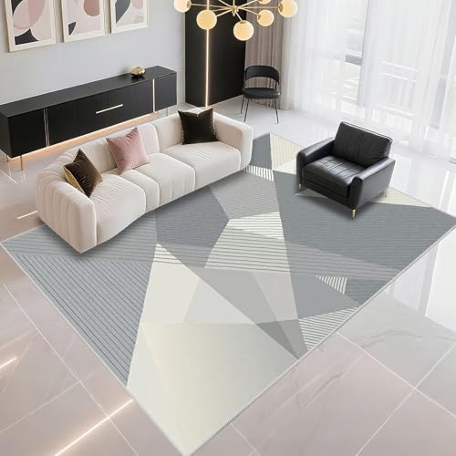 DJHWWD Bodenschutzmatte Teppich Moderner Stil 120x160cm, Grau-Blau Moderne geometrische Muster für Küchen und Flure DJHWWD Bodenschutzmatte Teppich Moderner Stil 120x160cm, Grau-Blau Moderne geometrische Muster für Küchen und Flure von DJHWWD