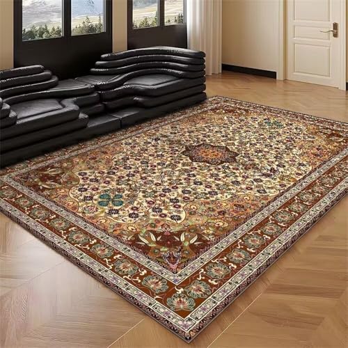 DJHWWD Büro Bodenmatte Aesthetic Teppich Designer Teppiche Fußboden-Schutzmatte 80x150CM Mehrfarbig schöne Ornament von DJHWWD