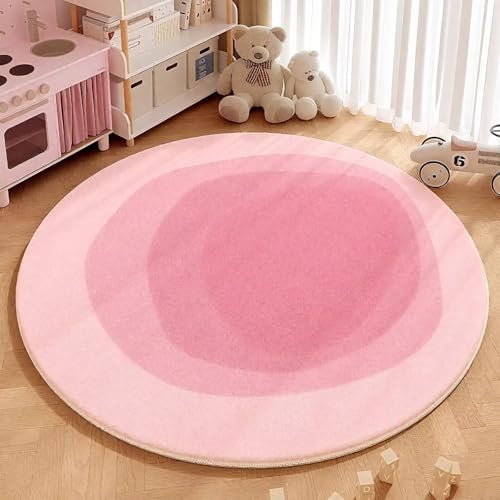 DJHWWD Bürostuhl Teppich Kuschelig Weich Pink Rund Fussmatte Innen Waschbar für Küchen,Wohnzimmer,Esszimmer 80X80cm DJHWWD Bürostuhl Teppich Kuschelig Weich Pink Rund Fussmatte Innen Waschbar für Küchen,Wohnzimmer,Esszimmer 80X80cm von DJHWWD