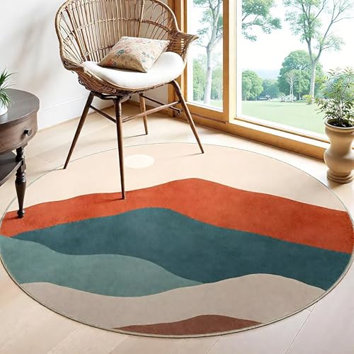DJHWWD Büroteppich Kuschelig Weich Moderne Geometrie Fußmatte Innen für Flur,Küchen,Eingang 80X80cm von DJHWWD