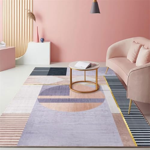 DJHWWD Design Teppich Kinderteppich Mädchen unter esstisch Blauer für das Mädchenzimmer 70x140CM Lila Outdoor groß flurteppich rutschfest von DJHWWD