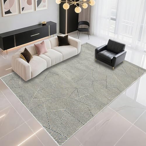 DJHWWD Design Teppich Schmutzabweisend 160x280cm, Blau Grosser Teppich Moderne Streifen für Esszimmer und Küchen DJHWWD Design Teppich Schmutzabweisend 160x280cm, Blau Grosser Teppich Moderne Streifen für Esszimmer und Küchen von DJHWWD