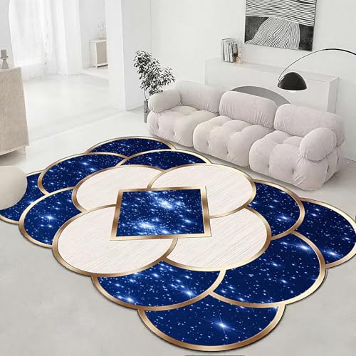 DJHWWD Dünn Teppichboden Groß Dunkelblau 200x250CM,Moderne Geometrie für Tatami,Couchtisch,Jugendzimmer DJHWWD Dünn Teppichboden Groß Dunkelblau 200x250CM,Moderne Geometrie für Tatami,Couchtisch,Jugendzimmer von DJHWWD