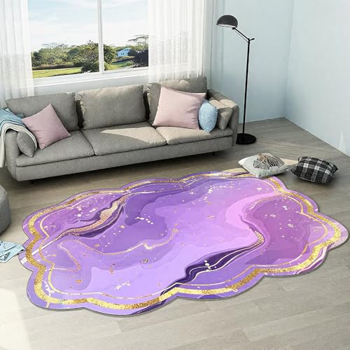 DJHWWD Flach Balkon Teppich Groß Violett 180x250CM,Moderner Stil für Balkon,Neben Bett,Kindermädchen DJHWWD Flach Balkon Teppich Groß Violett 180x250CM,Moderner Stil für Balkon,Neben Bett,Kindermädchen von DJHWWD