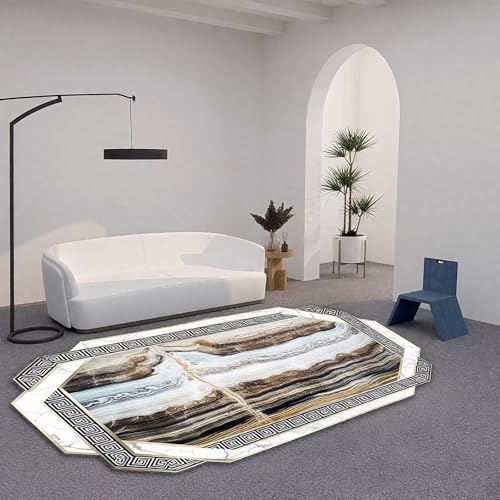DJHWWD Flach Und Outdoor Teppich Braun 170x240CM,Moderne Abstraktion für Matt Floor,Esstisch,Büro DJHWWD Flach Und Outdoor Teppich Braun 170x240CM,Moderne Abstraktion für Matt Floor,Esstisch,Büro von DJHWWD