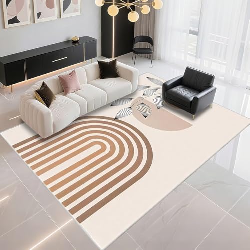 DJHWWD Für Draußen Teppich Fade Resistant 130x200cm, Beige Moderne Streifen für Wohnzimmer und Büros DJHWWD Für Draußen Teppich Fade Resistant 130x200cm, Beige Moderne Streifen für Wohnzimmer und Büros von DJHWWD