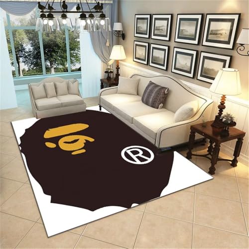DJHWWD Kann Angepasst Werden Teppich Gross Waschbarer 60x110CM schwarz balkonteppich Outdoor Waschbare Teppiche von DJHWWD