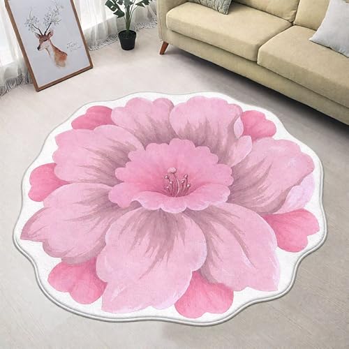 DJHWWD Kuschelig Weich Esszimmer Teppich Groß Rosa 200x200CM,Blumenmuster für Küche,Esszimmer,Innen DJHWWD Kuschelig Weich Esszimmer Teppich Groß Rosa 200x200CM,Blumenmuster für Küche,Esszimmer,Innen von DJHWWD