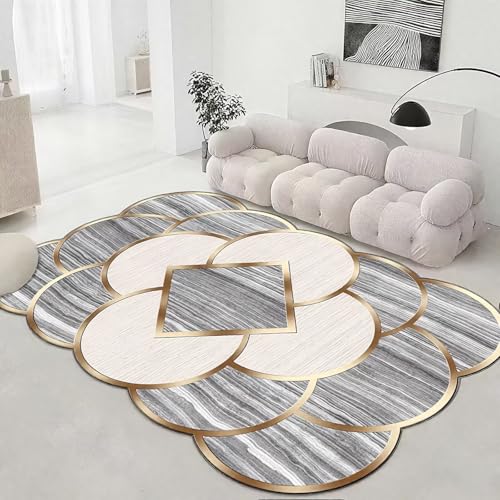 DJHWWD Kuschelig Weich Teppich Jugendzimmer Grau 140x200CM,Moderne Geometrie für Neben Bett,Babyzimmer,Kindermädchen DJHWWD Kuschelig Weich Teppich Jugendzimmer Grau 140x200CM,Moderne Geometrie für Neben Bett,Babyzimmer,Kindermädchen von DJHWWD