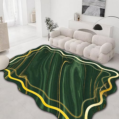 DJHWWD Pflegeleicht Kinderzimmer Teppich Jungen Grün 120x160CM,Abstrakte Kunst für Bettumrandung,Neben Bett,Mädchenzimmer DJHWWD Pflegeleicht Kinderzimmer Teppich Jungen Grün 120x160CM,Abstrakte Kunst für Bettumrandung,Neben Bett,Mädchenzimmer von DJHWWD