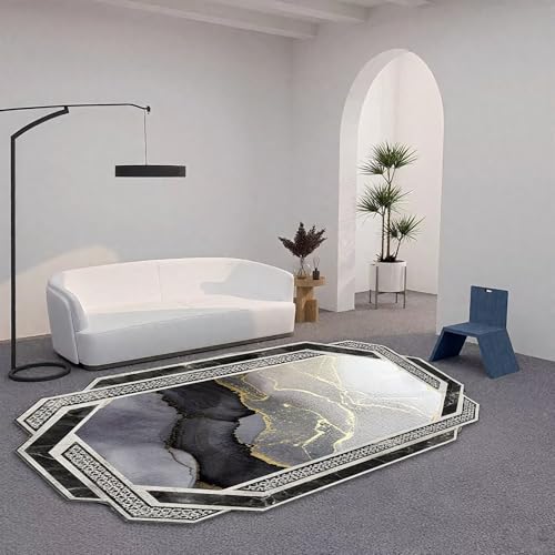 DJHWWD Pflegeleicht Kinderzimmer Teppiche Mädchen Grau 100x130CM,Abstrakte Moderne für Esstisch,Vorzimmer,Balkon DJHWWD Pflegeleicht Kinderzimmer Teppiche Mädchen Grau 100x130CM,Abstrakte Moderne für Esstisch,Vorzimmer,Balkon von DJHWWD