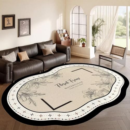 DJHWWD Pflegeleicht Teppichboden Beige 170x240CM,Blumenmuster für Vorzimmer,Matt Floor,Büro DJHWWD Pflegeleicht Teppichboden Beige 170x240CM,Blumenmuster für Vorzimmer,Matt Floor,Büro von DJHWWD