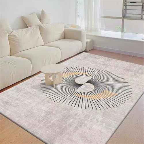 DJHWWD Rugs for Living Room Teppich Wohnzimmer Waschbar Mädchen Schwarzer moderner minimalistischer 50x80CM Grau kann angepasst Werden Bettumrandung DJHWWD Rugs for Living Room Teppich Wohnzimmer Waschbar Mädchen Schwarzer moderner minimalistischer 50x80CM Grau kann angepasst Werden Bettumrandung von DJHWWD