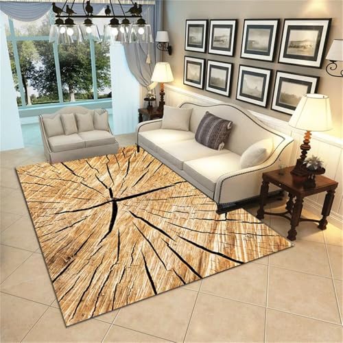 DJHWWD Schlafzimmer Nachttisch Teppich Mädchen Abstrakter 120x160CM Hellbraun angepasst Werden Aussenbereich Kinderteppich Teppichs Schlafzimme von DJHWWD