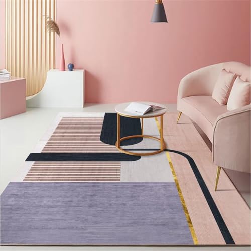 DJHWWD Tepiche Dünner Teppich Couch Wohnzimmer Rosa, Grau, Blau 180x250CM Pflaumenblau für flurteppich DJHWWD Tepiche Dünner Teppich Couch Wohnzimmer Rosa, Grau, Blau 180x250CM Pflaumenblau für flurteppich von DJHWWD