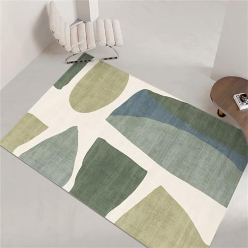 DJHWWD Tepiche Für Schlafzimmer rechteckiger grüner Teppich Wohnzimmerteppich rutschfest waschbar Kinderzimmer Maedchen rutschfeste Matte 80X120CM DJHWWD Tepiche Für Schlafzimmer rechteckiger grüner Teppich Wohnzimmerteppich rutschfest waschbar Kinderzimmer Maedchen rutschfeste Matte 80X120CM von DJHWWD