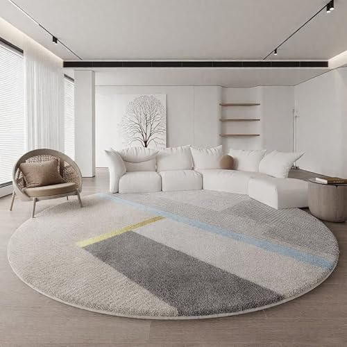 DJHWWD Teppich Flach Kurzflor Teppich Groß Graue Moderne Geometrie für Innen,Flur,Küchen 180X180cm DJHWWD Teppich Flach Kurzflor Teppich Groß Graue Moderne Geometrie für Innen,Flur,Küchen 180X180cm von DJHWWD