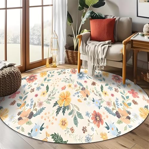 DJHWWD Teppich Fußbodenheizung Geeignet Waschbare Großer Teppich Moderne Kreise für Flur,Eingangsbereich,Küchen 200X200CM DJHWWD Teppich Fußbodenheizung Geeignet Waschbare Großer Teppich Moderne Kreise für Flur,Eingangsbereich,Küchen 200X200CM von DJHWWD