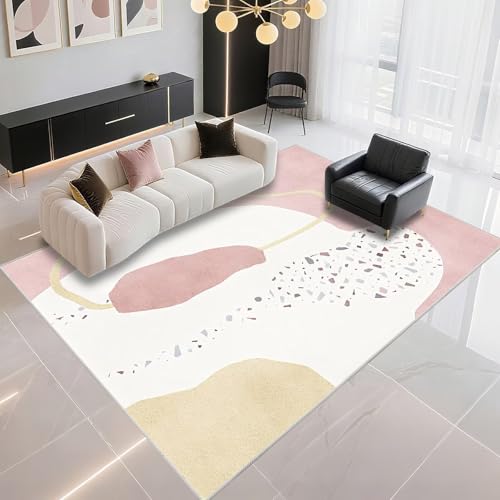 DJHWWD Teppich Jungen Einfach Zu Säubern 140x180cm, Rosa Beige Moderner Minimalismus für Mädchenzimmer und Wohnzimmer DJHWWD Teppich Jungen Einfach Zu Säubern 140x180cm, Rosa Beige Moderner Minimalismus für Mädchenzimmer und Wohnzimmer von DJHWWD