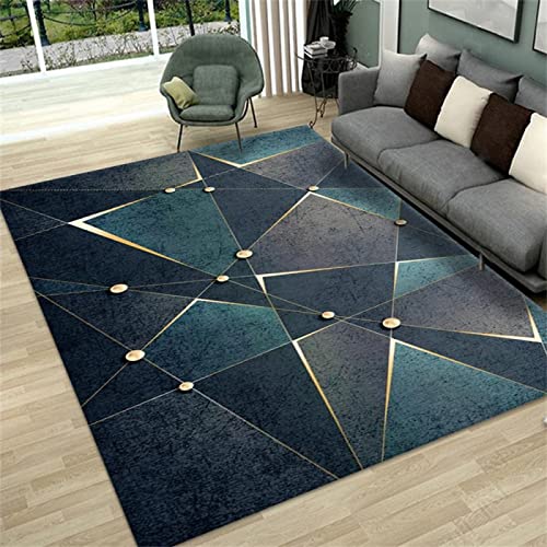 DJHWWD Teppich Kinder grün modern terrassenteppich wetterfest Moderne Geometrie 180x280cm Balkon Outdoor Rutschfester von DJHWWD