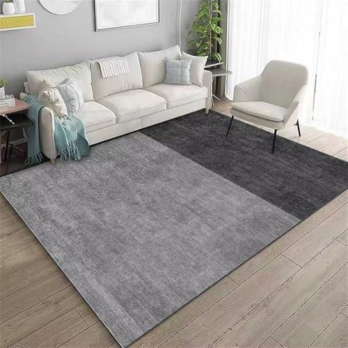 DJHWWD Teppich Kinderzimmer Klein Schwarzer schmutzabweisender und verschleißfester 60x110CM Grau Mädchen Outdoor teppiche Muster von DJHWWD