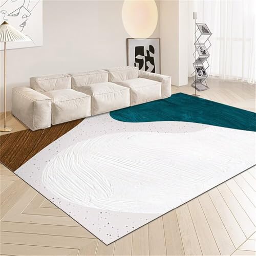 DJHWWD Teppich Kurzflor Design dünn EIN Grauer, moderner und einfacher Teppich. 200x300CM Grün tepiche Outdoor von DJHWWD