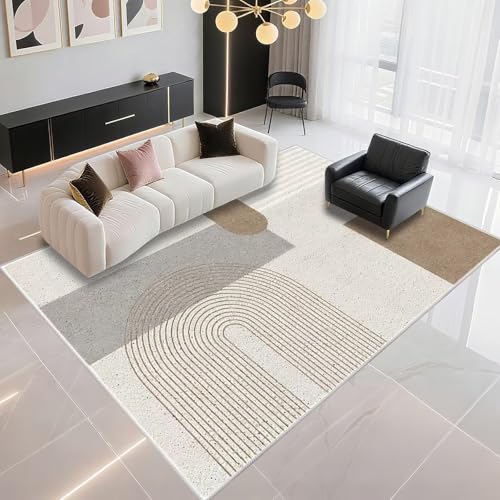 DJHWWD Teppich Nach Mass Staubdicht 100x200cm, Grau Braun Moderne Streifen für Küchen und Flure DJHWWD Teppich Nach Mass Staubdicht 100x200cm, Grau Braun Moderne Streifen für Küchen und Flure von DJHWWD