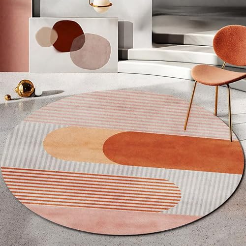 DJHWWD Teppich Waschbar Weich Großer Teppich Pink Rund für Eingangs,Terrasse,Küchen 200X200CM DJHWWD Teppich Waschbar Weich Großer Teppich Pink Rund für Eingangs,Terrasse,Küchen 200X200CM von DJHWWD