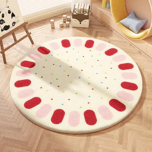 DJHWWD Teppichboden Waschbar In Waschmaschine Großer Teppich Gelbe Moderne für Schlafzimmer,Küchen,Eingangsbereich 180X180cm von DJHWWD