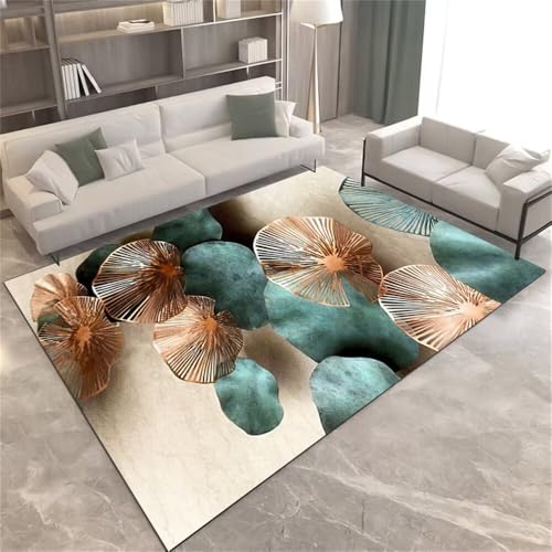 DJHWWD Vorzimmer Teppich Designer Wohnzimmer Wohnzimmerbedruckter 100x200CM Grün Carpet Living Room klein von DJHWWD