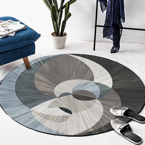 DJHWWD Waschbar Couch Teppich Wohnzimmer Anti Rutsch Weicher Gross Graue Runde für Terrasse,Wohnungs,Bürostuhl 200X200CM DJHWWD Waschbar Couch Teppich Wohnzimmer Anti Rutsch Weicher Gross Graue Runde für Terrasse,Wohnungs,Bürostuhl 200X200CM von DJHWWD