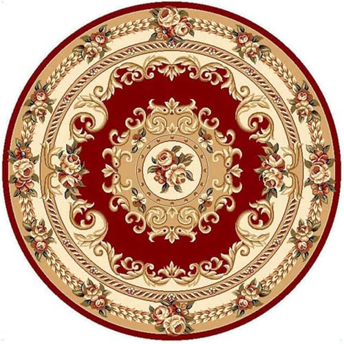 DJHWWD Waschbar In Waschmaschine Teppich Nach Maß Anti Rutsch Weicher Retro-Rot für Terassenaussen,Büro,Kinderzimmere 100X100cm DJHWWD Waschbar In Waschmaschine Teppich Nach Maß Anti Rutsch Weicher Retro-Rot für Terassenaussen,Büro,Kinderzimmere 100X100cm von DJHWWD