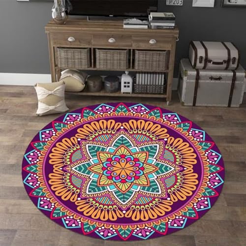DJHWWD Waschbar Teppich Wohnzimmer rutschfest Weich Vintage Rund Fußabtreter für Schreibtischstuhl,Balkon,Fliesen 60X60cm DJHWWD Waschbar Teppich Wohnzimmer rutschfest Weich Vintage Rund Fußabtreter für Schreibtischstuhl,Balkon,Fliesen 60X60cm von DJHWWD