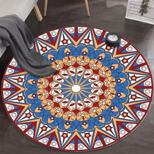 DJHWWD Waschbar Teppiche Wohnzimmer Anti Rutsch Weicher Gross Vintage Blau für Schreibtischstuhl,Leseecke Kinderzimmer,Wohnung 200X200CM DJHWWD Waschbar Teppiche Wohnzimmer Anti Rutsch Weicher Gross Vintage Blau für Schreibtischstuhl,Leseecke Kinderzimmer,Wohnung 200X200CM von DJHWWD