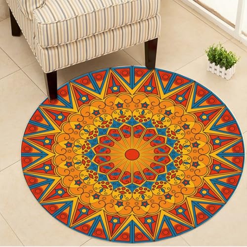 DJHWWD Waschbare Teppich Esszimmer Antirutsch Kurzflor Vintage Orange für Jugendzimmer Jungen,Dekoration Wohnung,Boden 160X160cm DJHWWD Waschbare Teppich Esszimmer Antirutsch Kurzflor Vintage Orange für Jugendzimmer Jungen,Dekoration Wohnung,Boden 160X160cm von DJHWWD