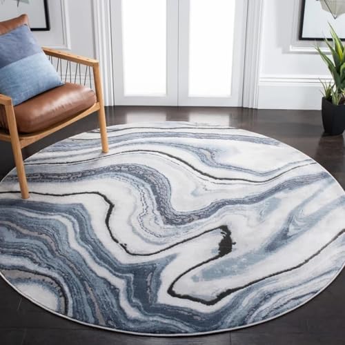 DJHWWD Waschbare Teppich Kinderzimmer Antirutsch Weich Blaue Linienmuster für Flur,Wohnung,Kinderzimmere Mädchen 160X160cm DJHWWD Waschbare Teppich Kinderzimmer Antirutsch Weich Blaue Linienmuster für Flur,Wohnung,Kinderzimmere Mädchen 160X160cm von DJHWWD