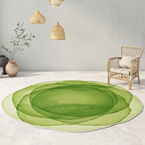 DJHWWD Waschbarer Teppich Fußbodenheizung Geeignet Rutschfester Weicher Grüne Runde Schmutzfangmatte für Vorzimmer,Teenager Mädchen Zimmer,Schreibtischstuhl 80X80cm DJHWWD Waschbarer Teppich Fußbodenheizung Geeignet Rutschfester Weicher Grüne Runde Schmutzfangmatte für Vorzimmer,Teenager Mädchen Zimmer,Schreibtischstuhl 80X80cm von DJHWWD