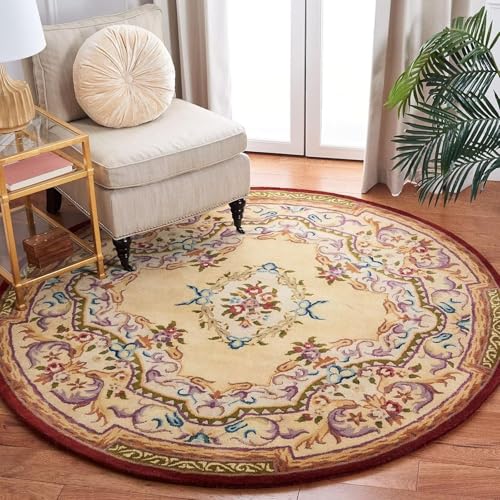 DJHWWD Waschbarer Teppich Schlafzimmer Rutschfester Weicher Gross Rundes Retro für Schreibtischstuhl,Wohn,Weltraum 200X200CM von DJHWWD
