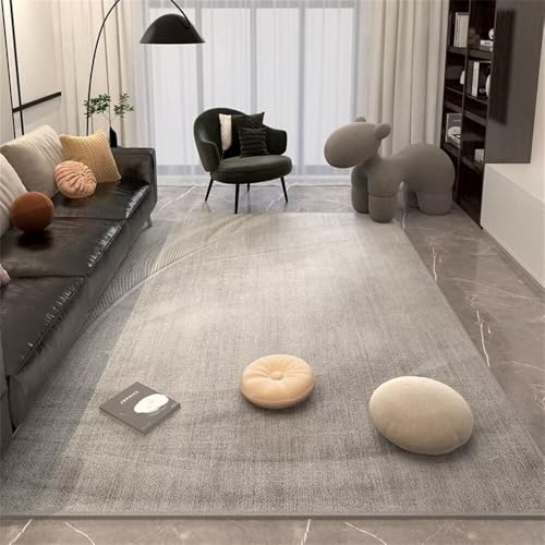 DJHWWD Washable Floral Rug Teppich schreibtischstuhl 180x230CM fußbodenheizung geeignet Grau Rechteckiger für das Wohnzimmer teppichen Bettumrandung von DJHWWD