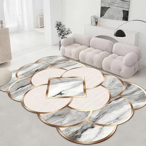 DJHWWD Weich Kinderzimmer Teppich Groß Grau 180x250CM,Moderne Geometrie für Neben Bett,Jugendzimmer,Terrasse DJHWWD Weich Kinderzimmer Teppich Groß Grau 180x250CM,Moderne Geometrie für Neben Bett,Jugendzimmer,Terrasse von DJHWWD