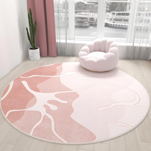 DJHWWD Wohnzimmer Teppich Antirutsch Rosa Moderne für Eingang,Küchen,Terrasse 120X120cm DJHWWD Wohnzimmer Teppich Antirutsch Rosa Moderne für Eingang,Küchen,Terrasse 120X120cm von DJHWWD