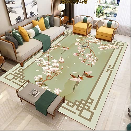 DJHWWD XXL Teppich Schlafzimmer Grün Pflanzen Blumenmuster Weicher Arbeits Zimmer 100X200Cm Wohnzimmer DJHWWD XXL Teppich Schlafzimmer Grün Pflanzen Blumenmuster Weicher Arbeits Zimmer 100X200Cm Wohnzimmer von DJHWWD